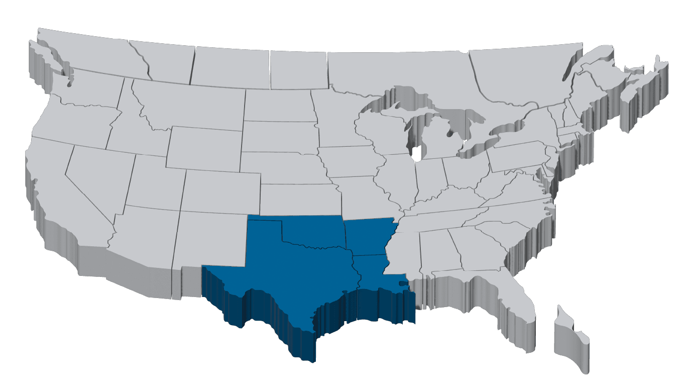 Southwest division map