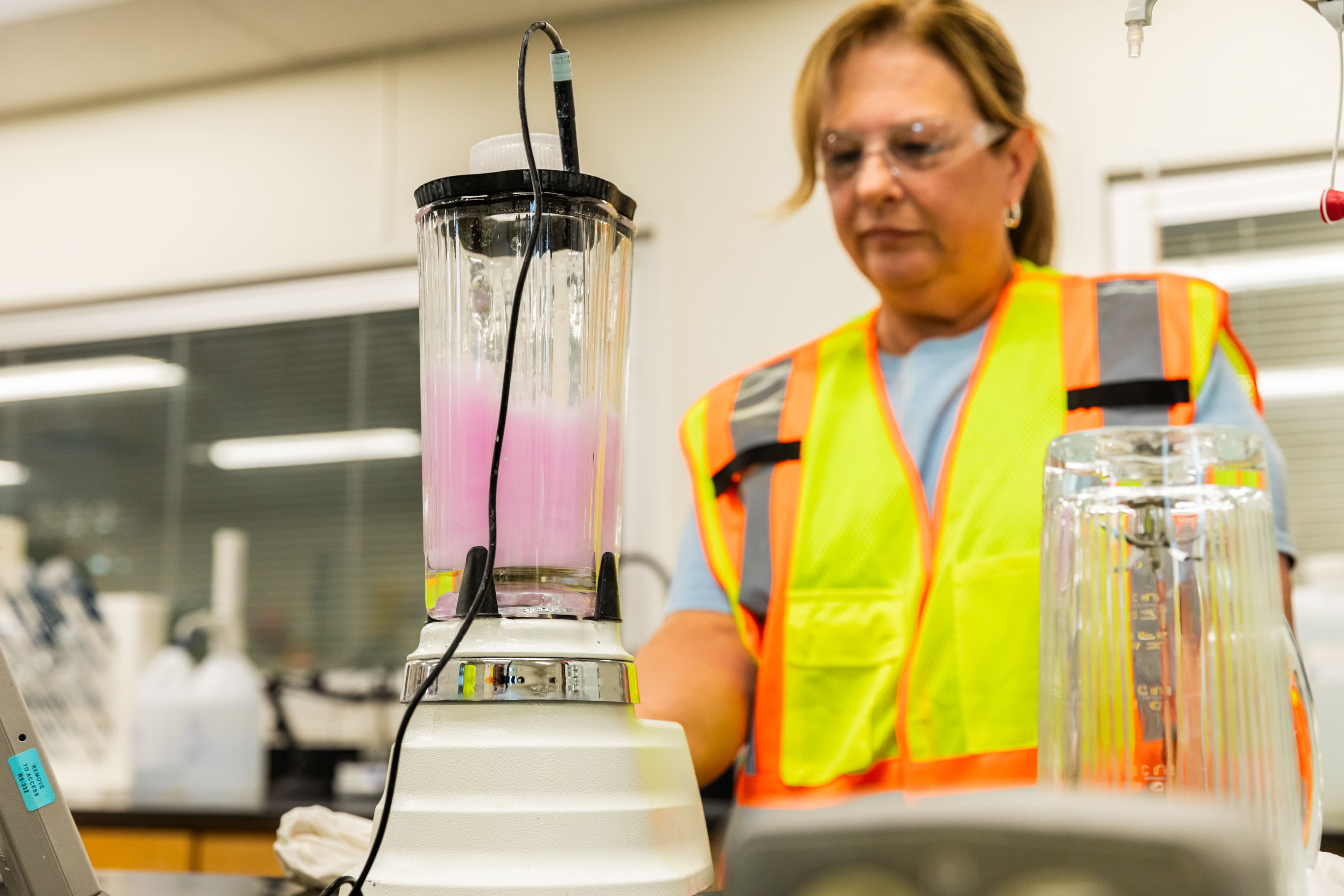 Senior Lab Technician Barbara Willey works in Woodville’s laboratory.
