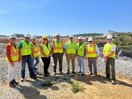 A scene from the Auburn Water Works Board’s tour of Auburn Quarry on April 28.