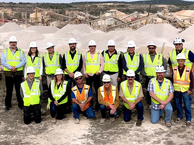 A group of officials from Mexico and Texas toured Beckmann Quarry in San Antonio.
