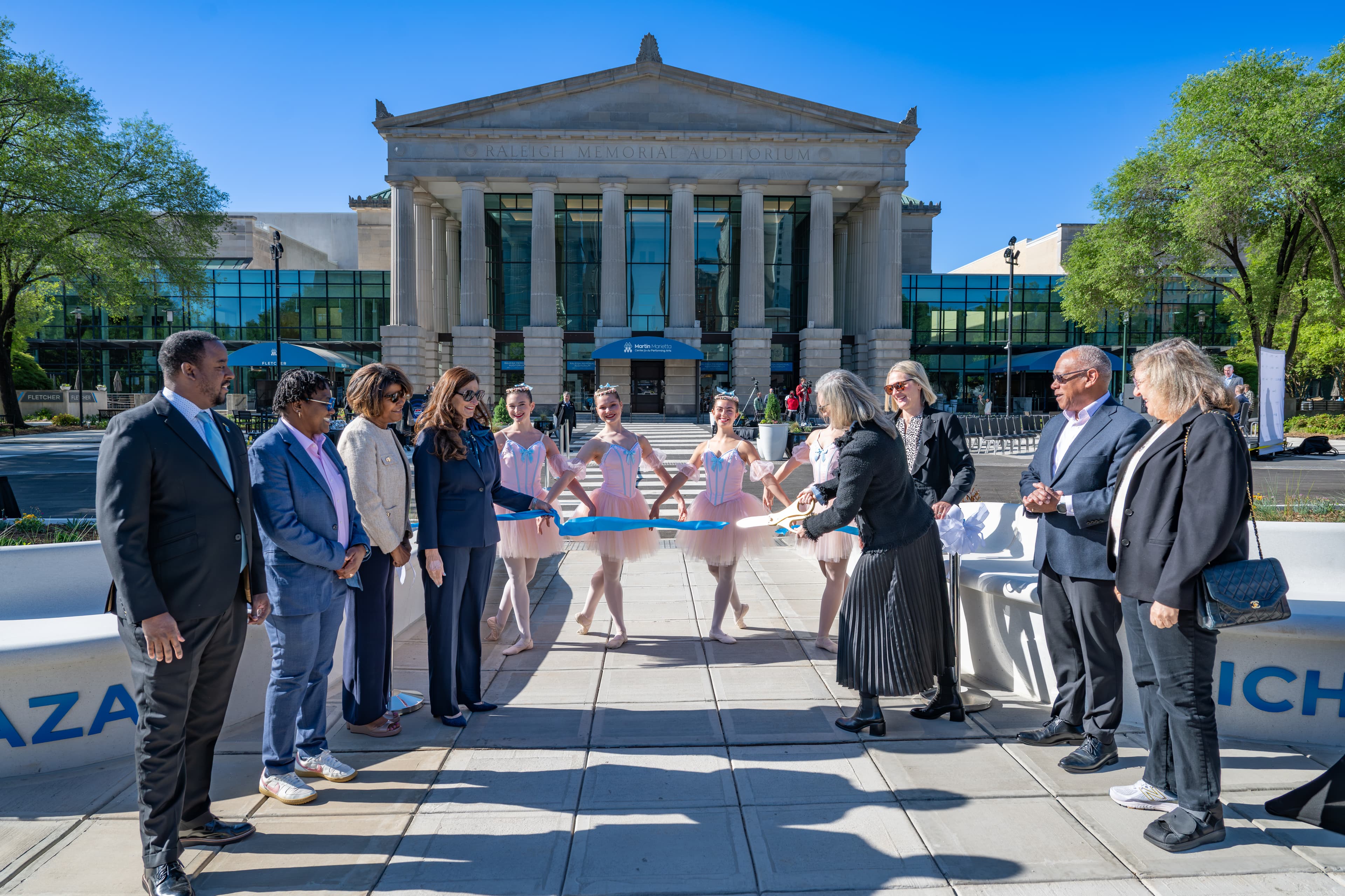New Martin Marietta Center for the Performing Arts Plaza welcomes visitors