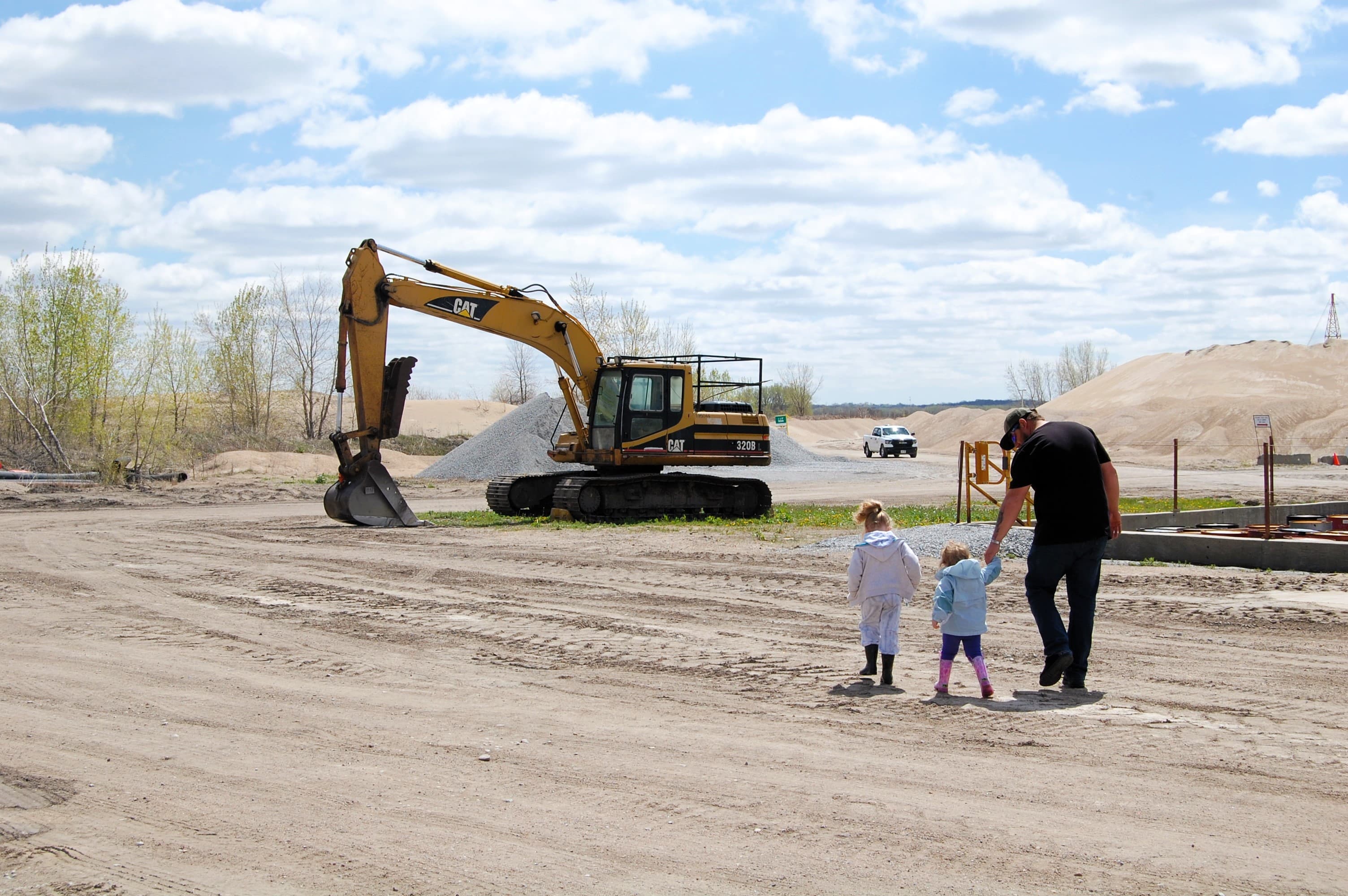 Children participate in a tour and digging activity during North Valley Sand and West Center Sand’s inaugural Dredge Days Event