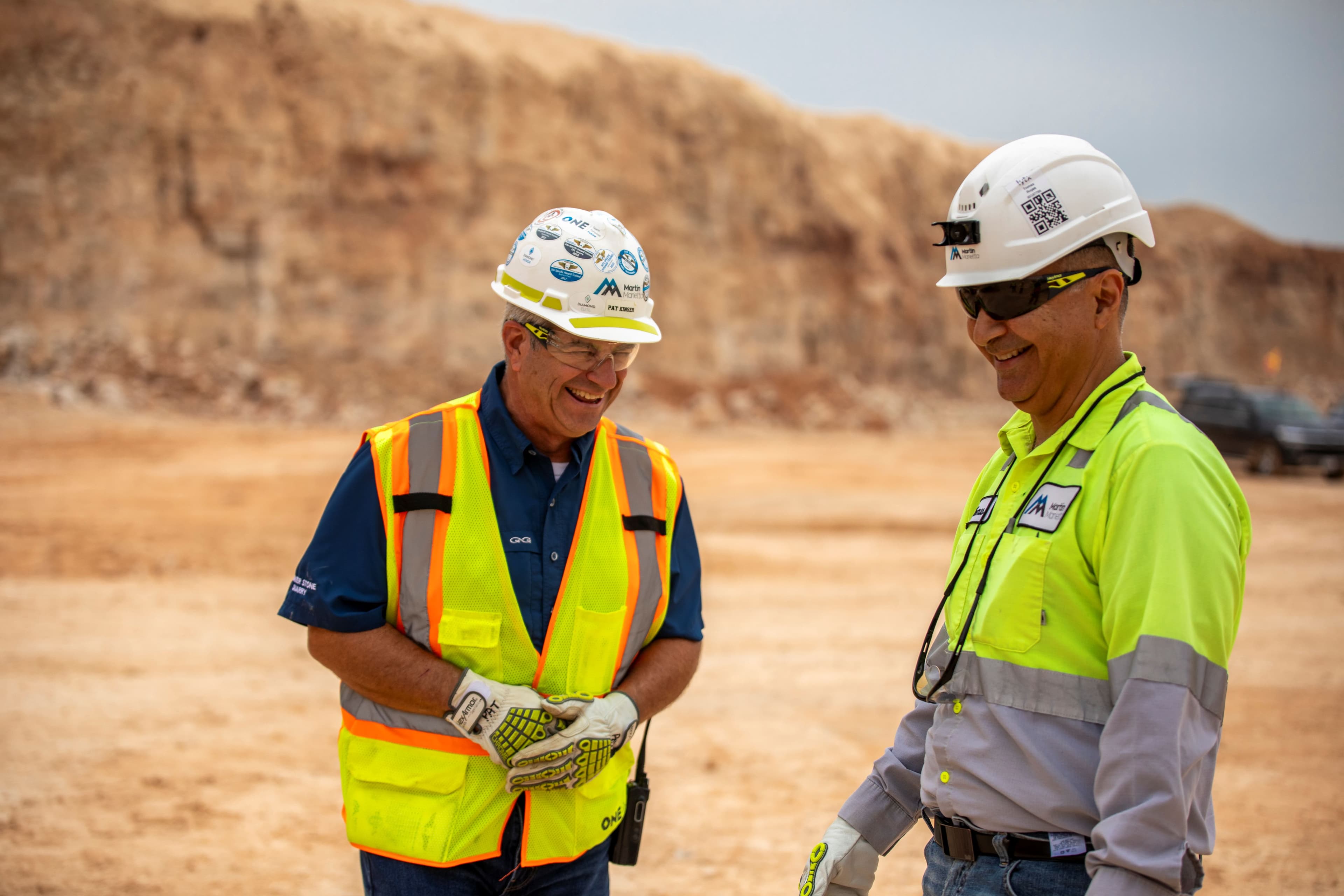 Kinser (left) has developed incredibly strong relationships with every member of the Hunter crew.