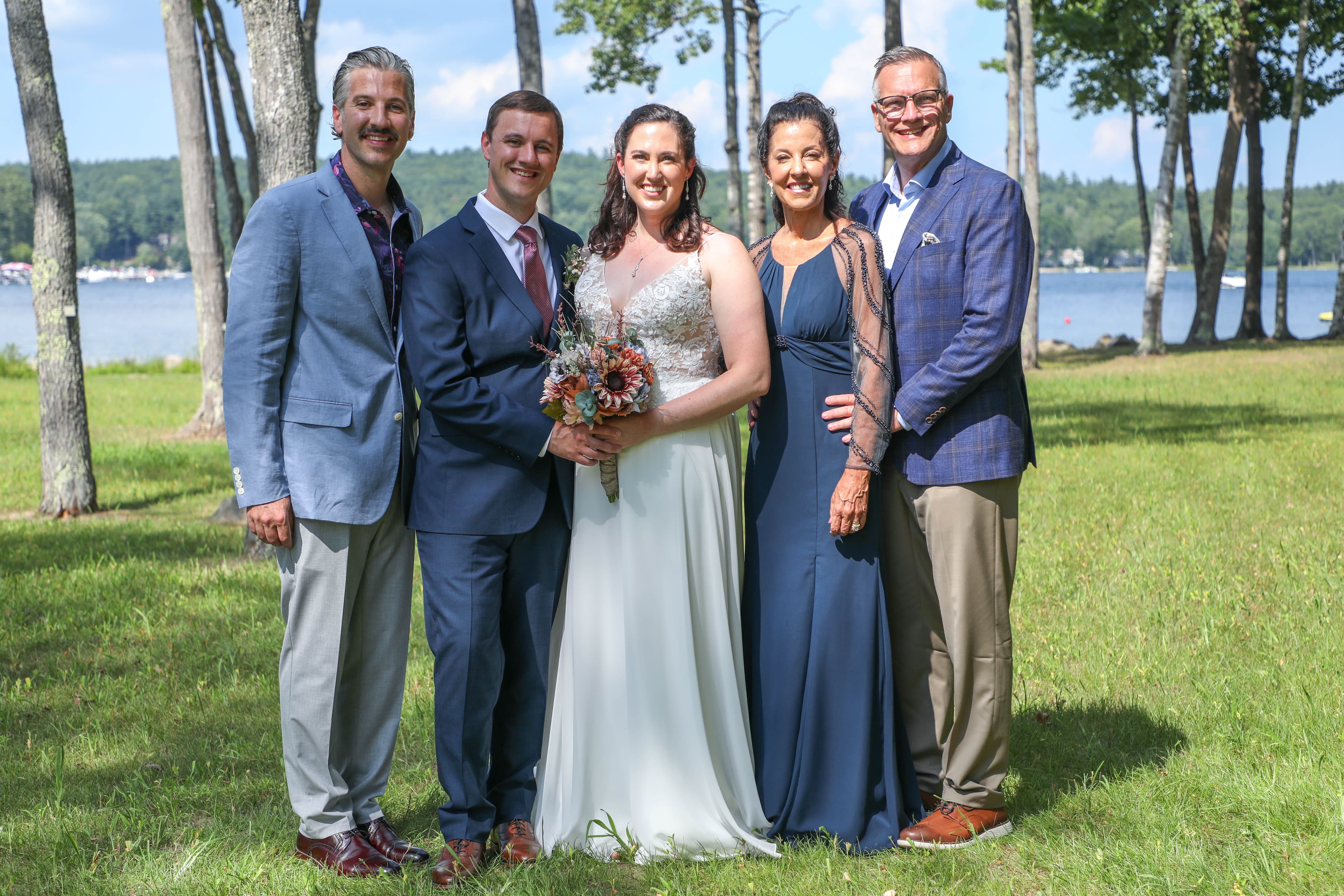 Jim Reithel (right) with his wife Christine, sons Chris and Nick and daughter-in-law Kelsey.