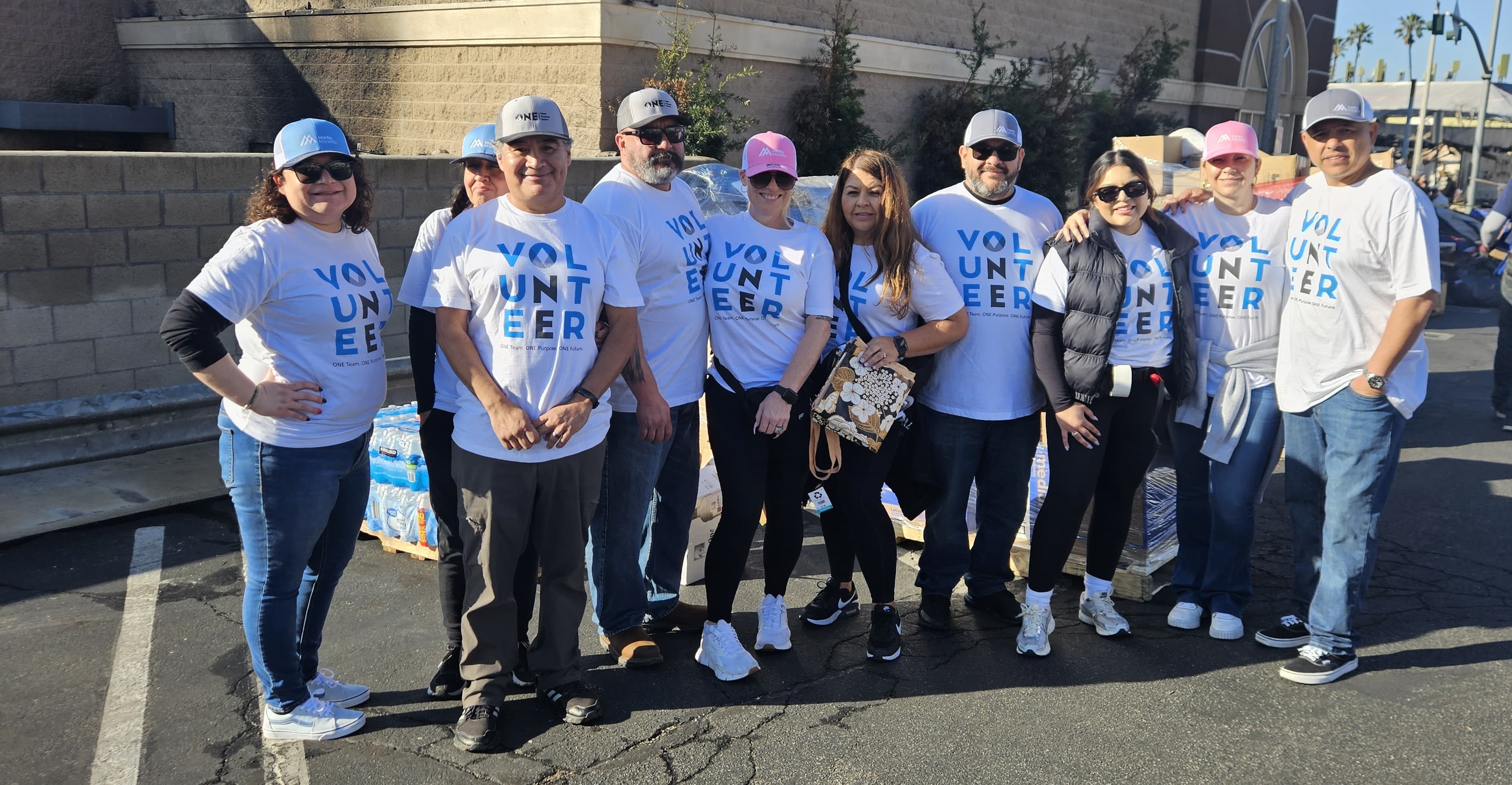 Members of Martin Marietta’s ONE team, their spouses and friends provided aid in the aftermath of destructive wildfires in Los Angeles County, California.