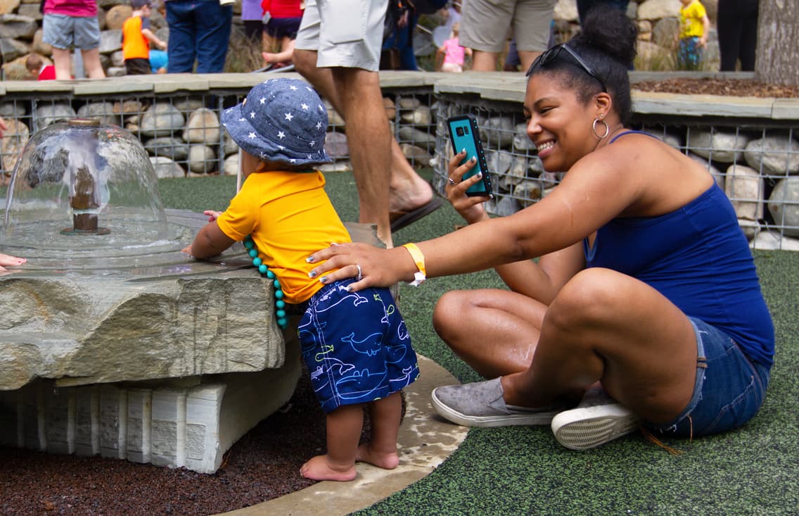 Providing children with an engaging and fun hands-on learning experience is the main goal of Earth Moves. (photograph courtesy of the Museum of Life and Science)