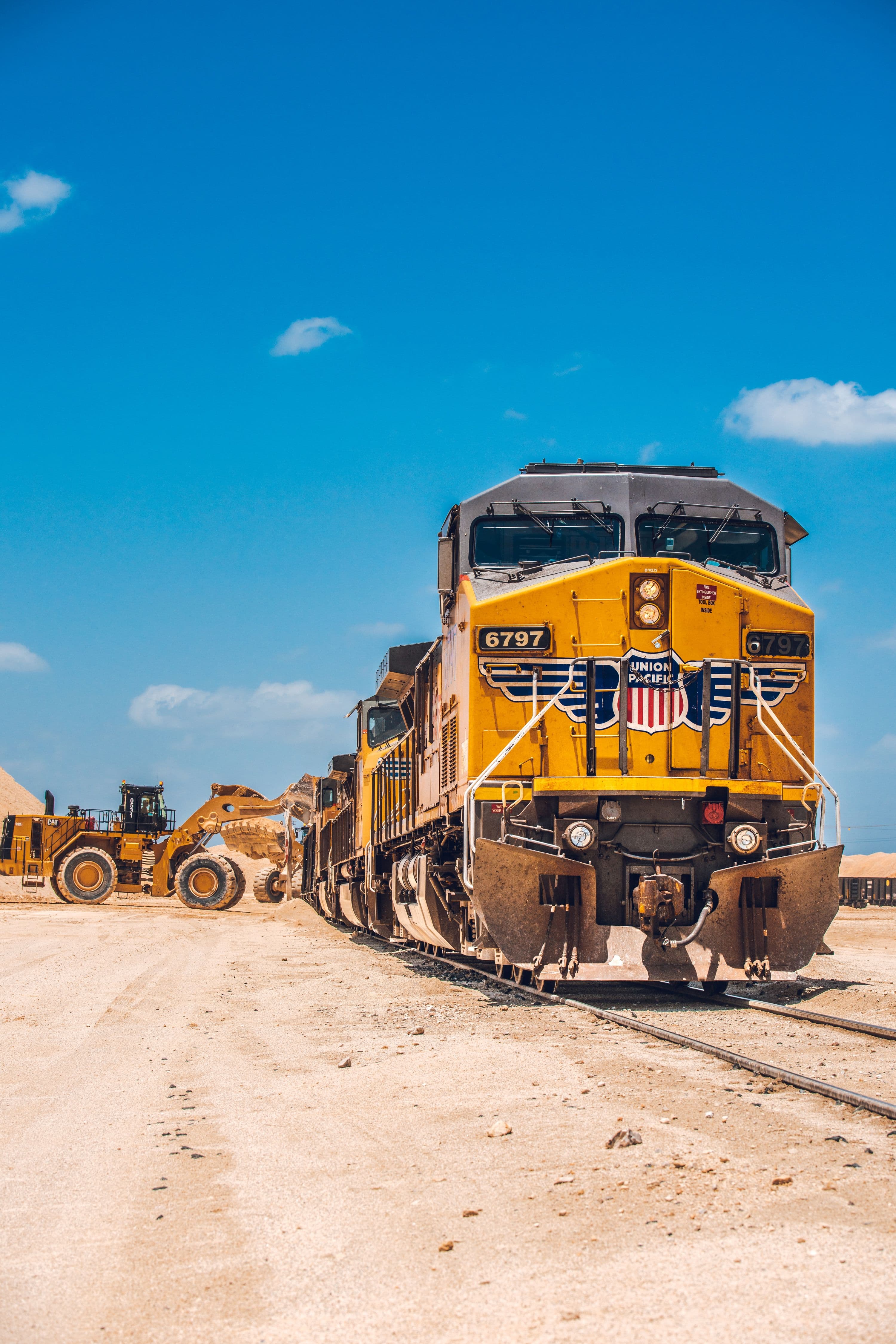 The team works diligently at Medina Rock & Rail to ship out 35 to 40 trains per month.