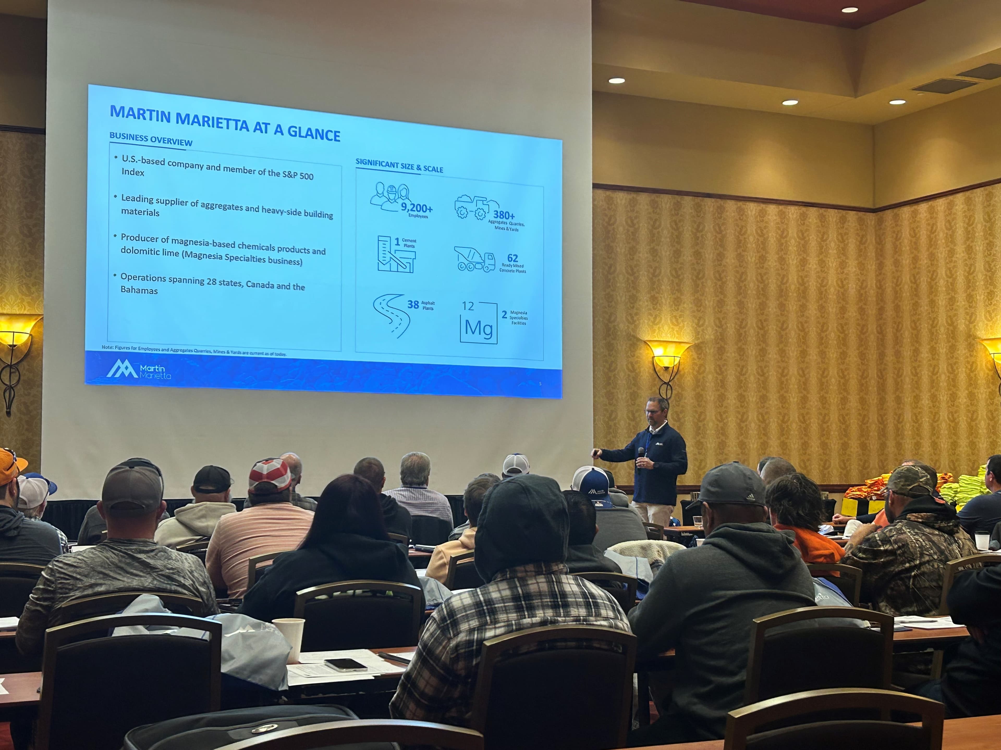 During an onboarding day in Nashville, Tennessee, new ONE team members were taught valuable aspects of Martin Marietta’s safety and company culture.