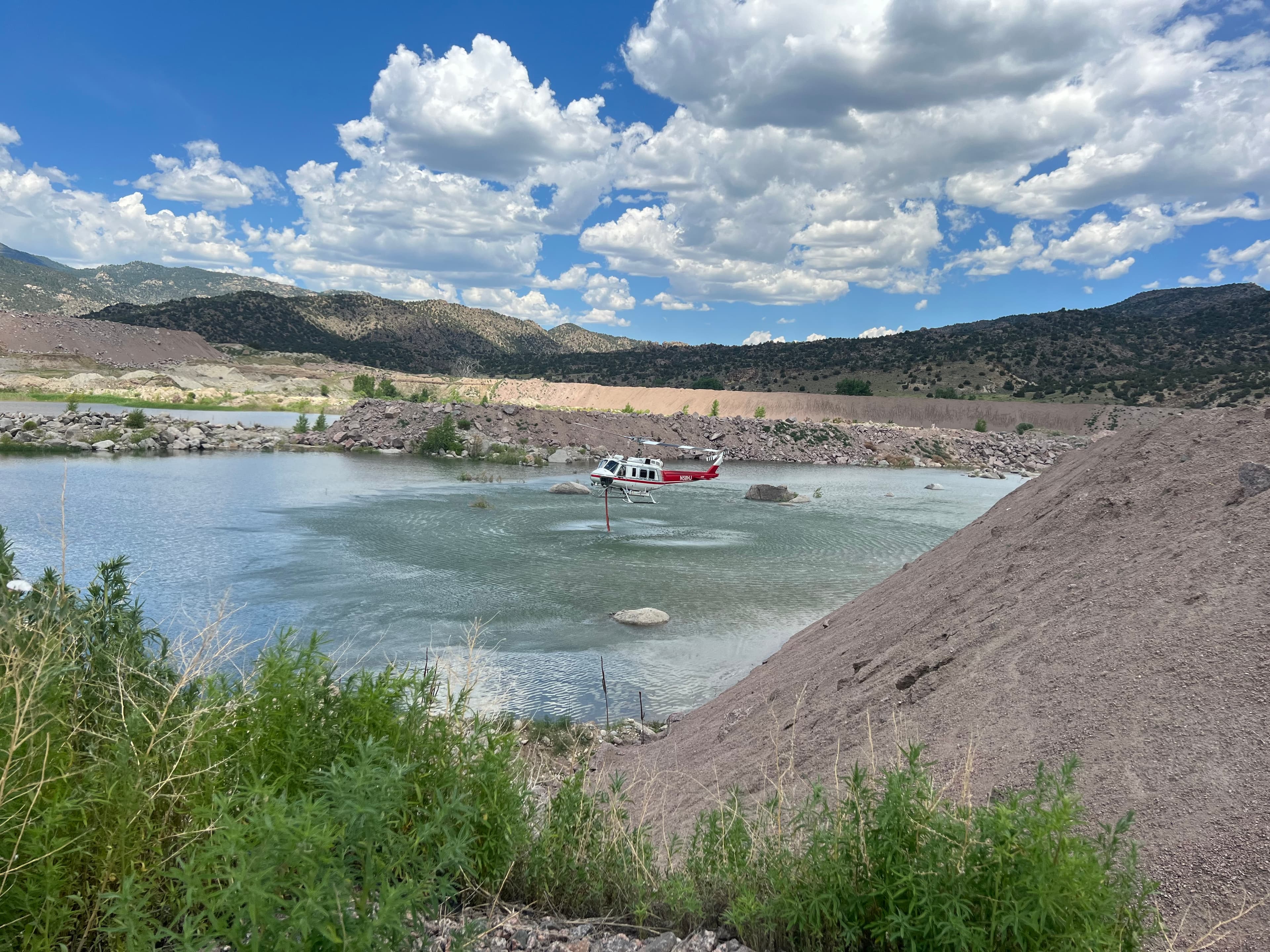 Martin Marietta Parkdale Quarry serves as an emergency water source for firefighters