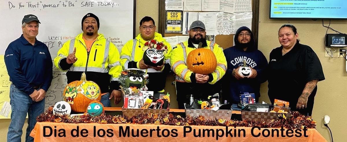 Crew members at Hunter Stone in New Braunfels, Texas, take time to celebrate Dia de los Muertos, or the Day of the Dead.