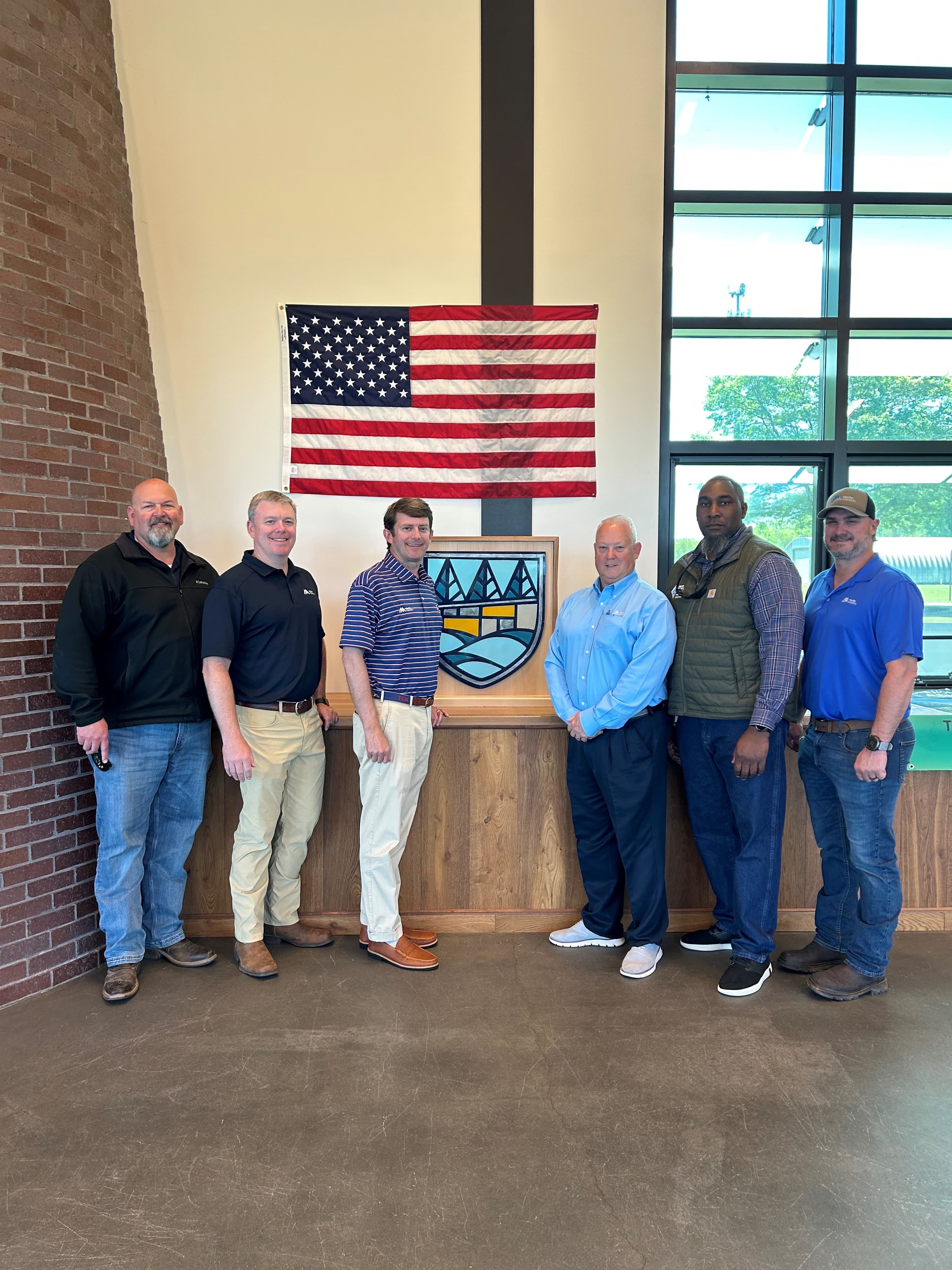 Members of Martin Marietta’s East Division recently spoke with veterans at Camp Southern Ground.