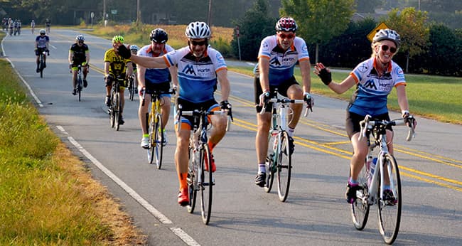 Martin Marietta's Bike MS team raised more than $45,000 for MS research.